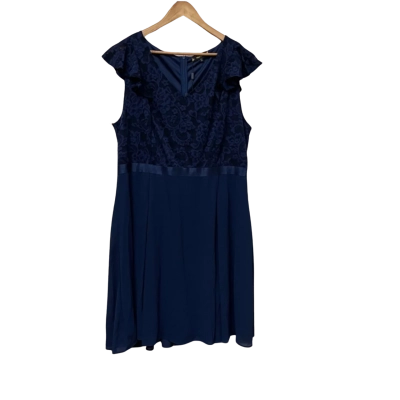  BNWT Miusol Womens  Size 4XL Formal Dress Navy Blue 