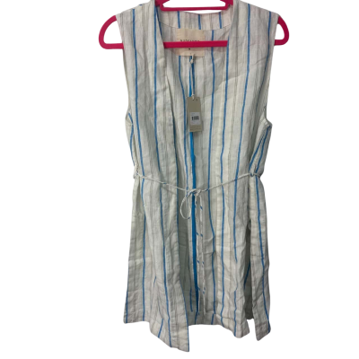 BNWT Nude Lucy  Size M Blue / Off White / Striped linen  Vest  