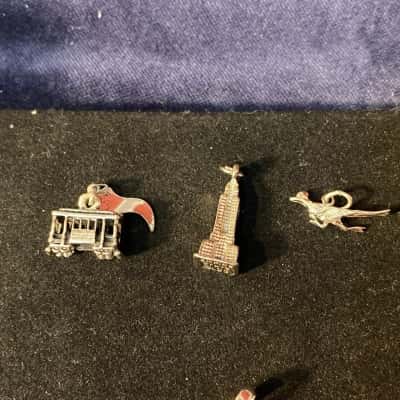 Sterling Silver Travel Charm Set – Train, Big Ben & Kangaroo (3 Pieces)