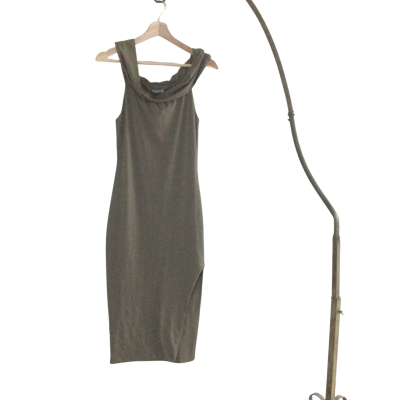 Kookai Womens  Size 1 Bodycon Dress / Off The Shoulder Dress Olive 