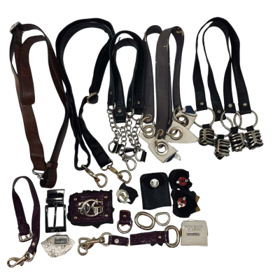 Mixed Salvaged Bag & Belt Hardware Lot – Guess & TG Pieces #upcycling #leathercraft #handbagrepair