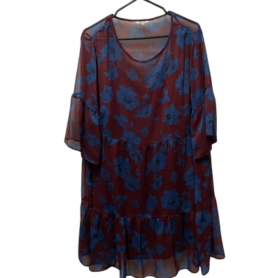 ONLY CARMAKOMA Two Piece Dress Womens Size 50 Floral 
