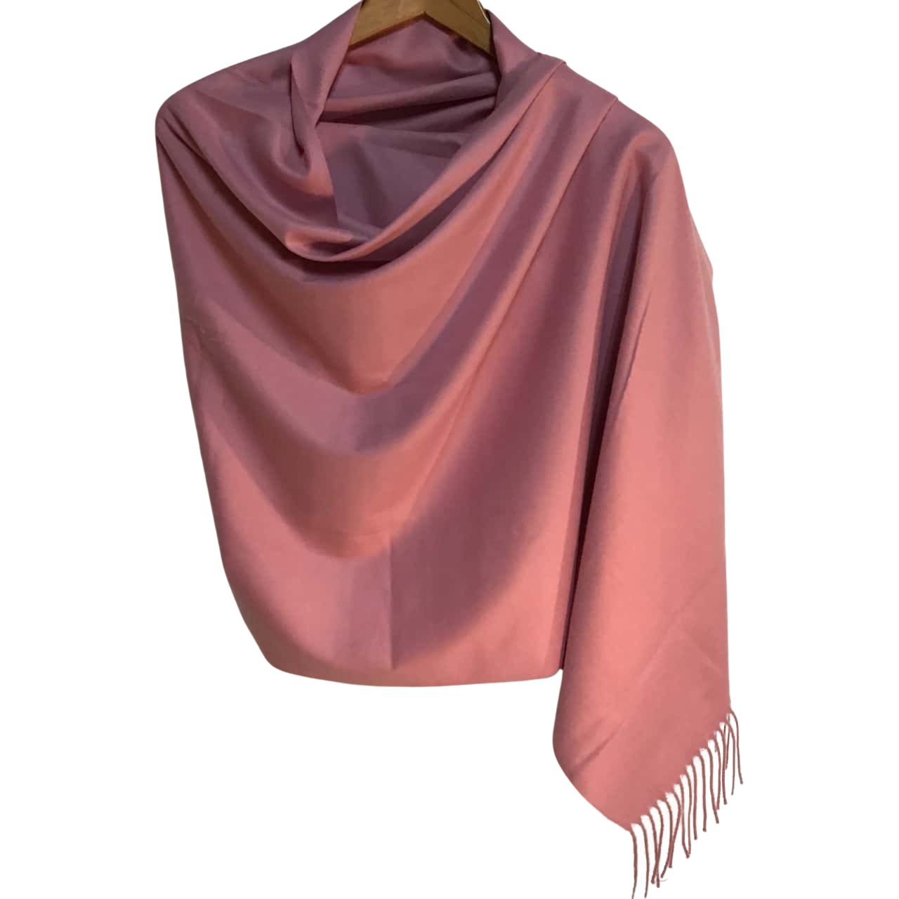 SCARF 190 CM IN BLUSH PINK CASHMERE 364766 main image 0