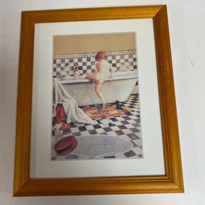 Vintage Pears Soap Glass framed Picture 