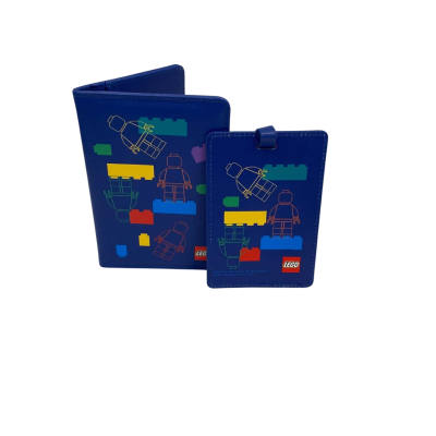 Lego Minifigure Passport Case and Luggage Tag Set
