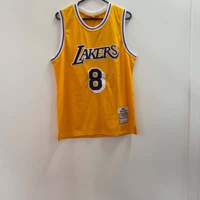 Mitchell & Ness Mens  Size S Singlet  Purple / Yellow 