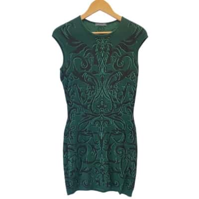 Alexander McQUEEN  Fil Coupe Sheath knit dressSize L 