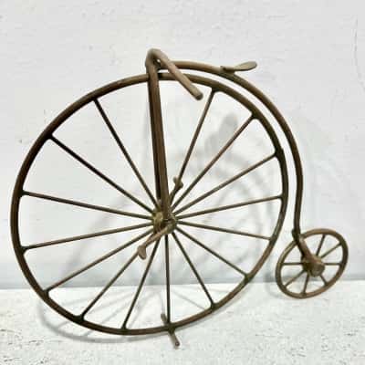 Handcrafted Metal Uni-Cycle & Smaller Bicycle-/Just Fabulous