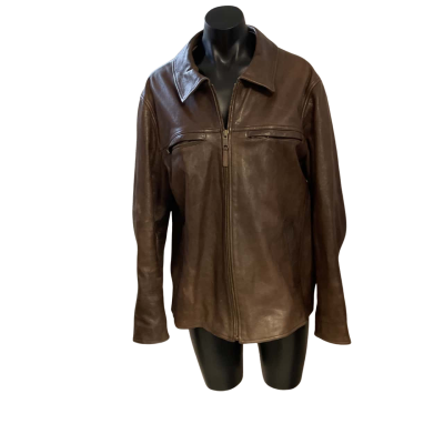Colorado Mens  Size M Leather Jacket Brown 