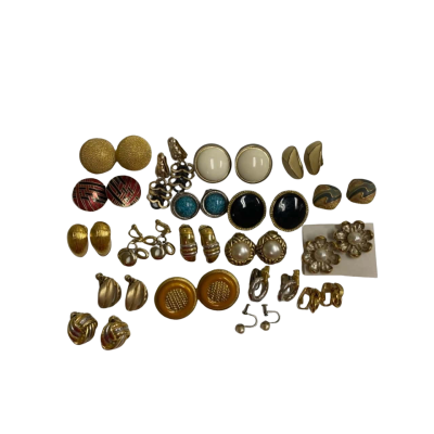 19 Pairs Womens Clip On Earrings 