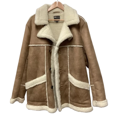 ASOS Mens  Size L Winter Coat Brown 