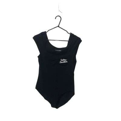 Harley Davidson Black Bodysuit Size M 