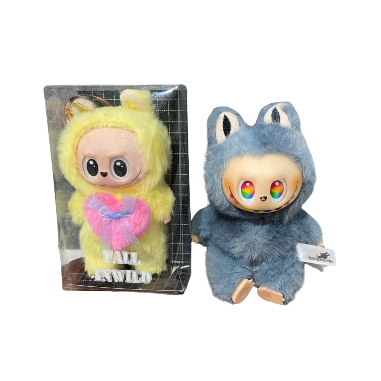 2 different labubu plush toys (s)