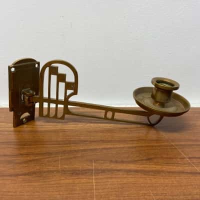 Pair of vintage brass Piano Wall Candle Sconces