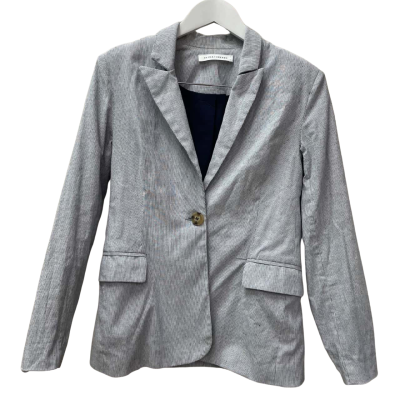 Skin and Threads Womens  Size 1 Blue / Striped / White Blazer