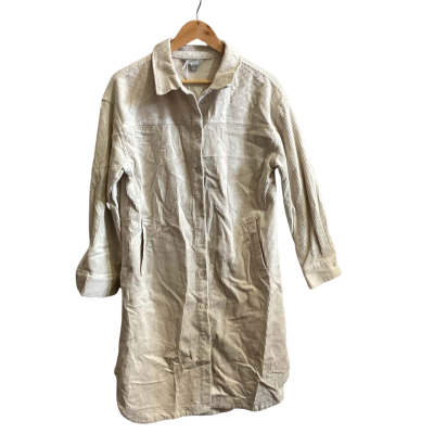 Suzannegrae Womens  Size S Shirt Dress Cream 