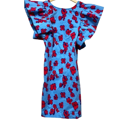 YAS Womens  Size L Blue / Floral / Red 