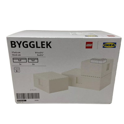 Ikea Bygglek Lego Boxes With Lids Set of 3.