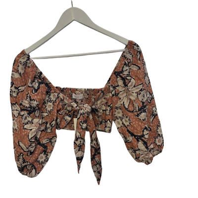 Tigerlily Womens  Size 10 Black  / Chestnut / Cream / Floral 