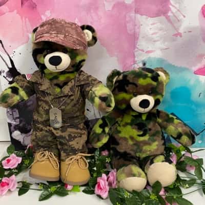 Build a bear camouflage X2 bears