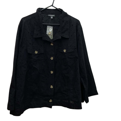 Autograph Ladies Size 26 Black Embroidered Jacket 