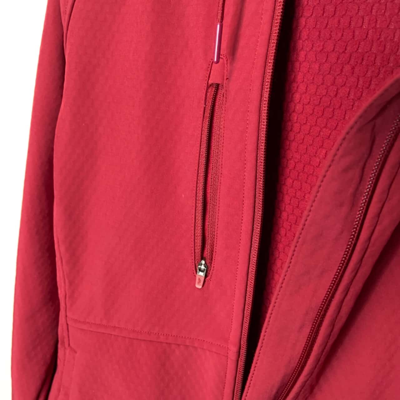 Kathmandu Womens Size 12 Front Zipper Hoodie Maroon (s)
