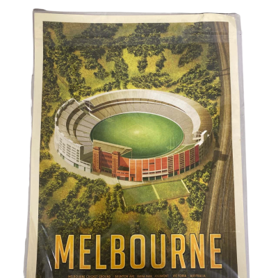 Harper & Charlie Melbourne Cricket Ground Portrait Colour Print 