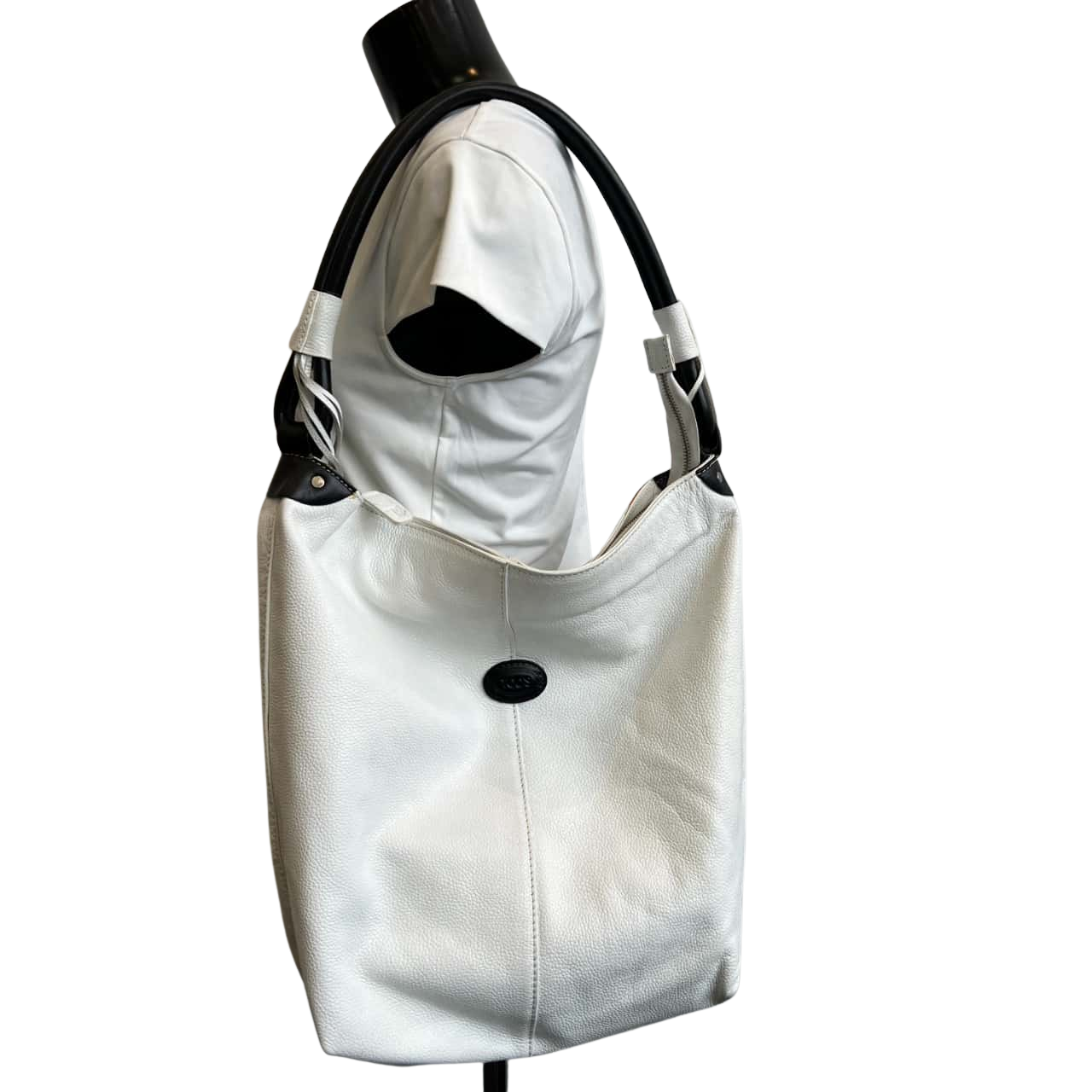 Tod's Womens Leather Tote Bag White(s)