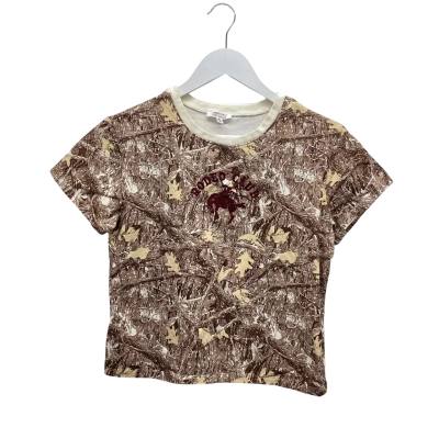  Messy Bun Just Chillin’ Rodeo Club Cropped T-Shirt Size XL