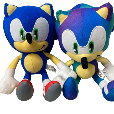 Sonic the Hedgehog 28cm plush toys and Single Bed  blanket 