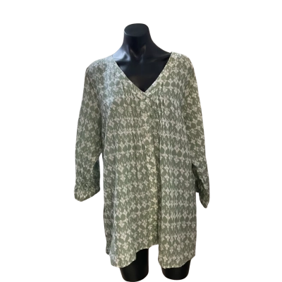 Sara Womens  Size 20 Blouse Green 