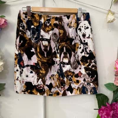  Womens  Size 10 Mini Skirt Animal print 