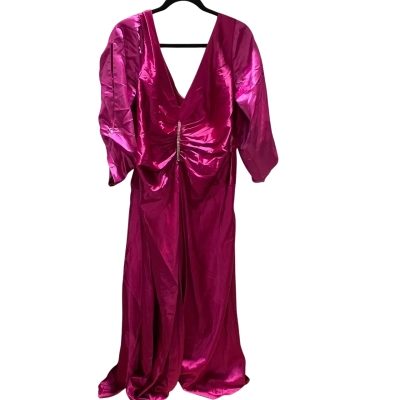 Eve Hunter Womens  Size 24 Purple V-Neck Dress