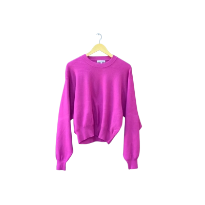 Veronika Maine Size L Crew Neck Jumper Purple 