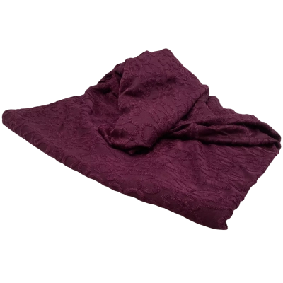 Sheer Plum With Candlewick look Fabric 130 x 150 Stretch    FAB2