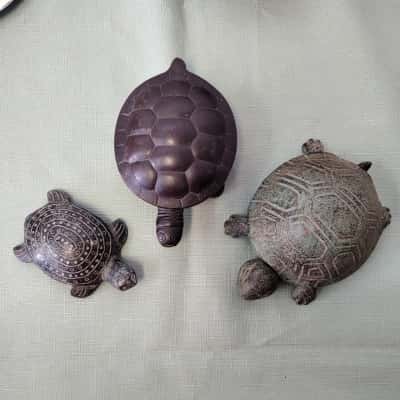 Vintage Turtles (3 Pieces) – Mixed Materials