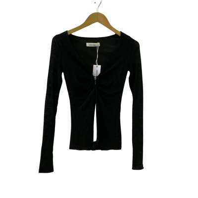 Perfect Stranger Womens  Size 4 Long Sleeve Top Black  