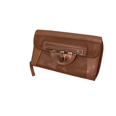 Mimco Womens Purse Beige And Rose Gold