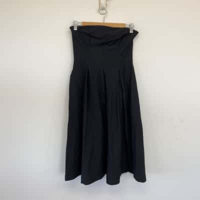 Kookai Black Strapless Midi Dress  Size 38 