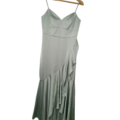 Forever New Womens  Size 10 Shoestring Strap Dress Green 