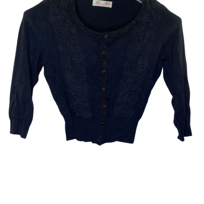 Alannah Hill Womens  Size 10 Black Top   