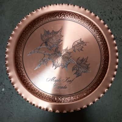 Copper Maple Leaf Canada Wall Hanging Plate