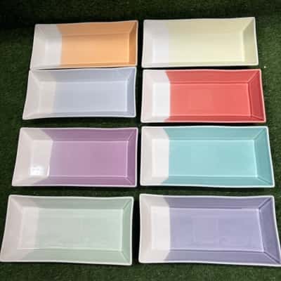 Royal Doulton 1815 8 Piece 23cm Mixed Rectangular Plates Set 