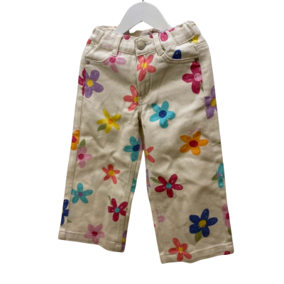 Ghanda Kid's  Size 3-4 Jeans Scribble Daisy