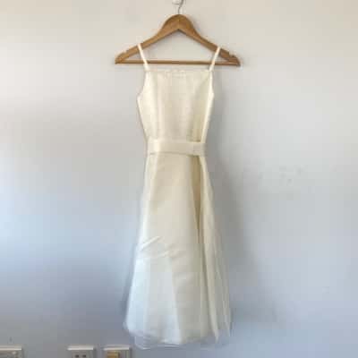  Fanzy Kidz White Special Occasion Dress  Size 6