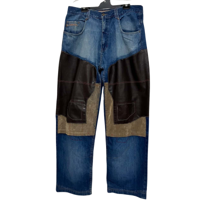 Pepe Jeans Mens  Size 36 Blue With Patches 
