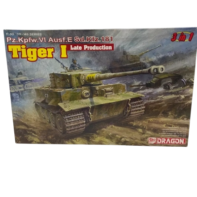 Dragon Models Tiger I Late Production Plastic Model Kit
