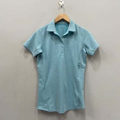 Kathmandu Womens  Size 12 Polo Shirt Light Teal 