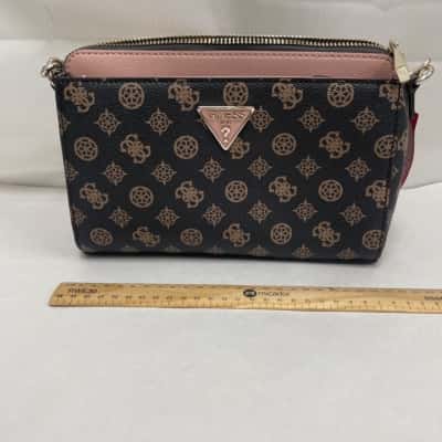  Womens Black  / Gold / Pink  handbag 