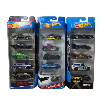 3x Batman Hot Wheels 5 pack sets